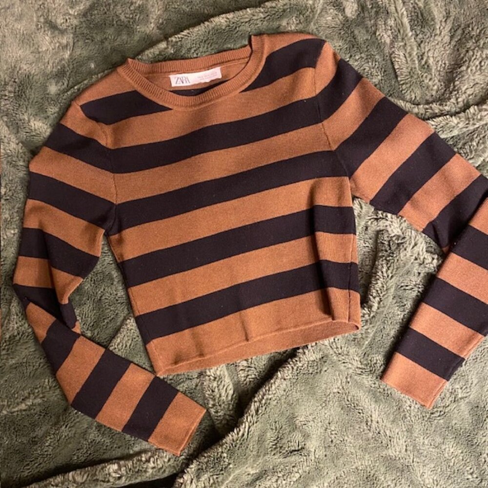 ZARA cropped sweater